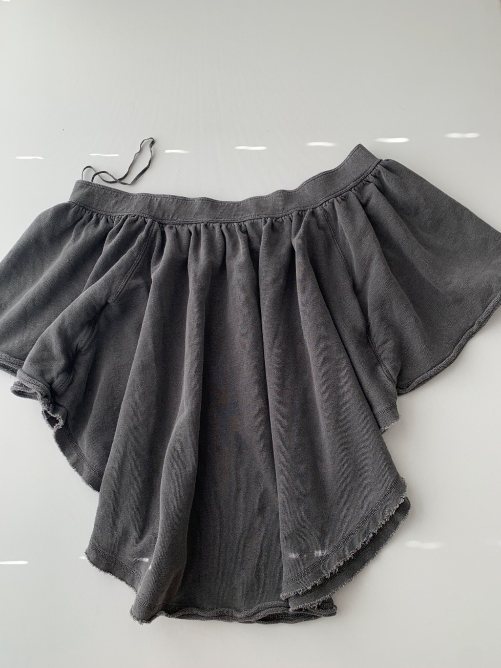 Free People Kiss Me Off Shoulder Knit Top Charcoal Gray Size L - Picture 5 of 8